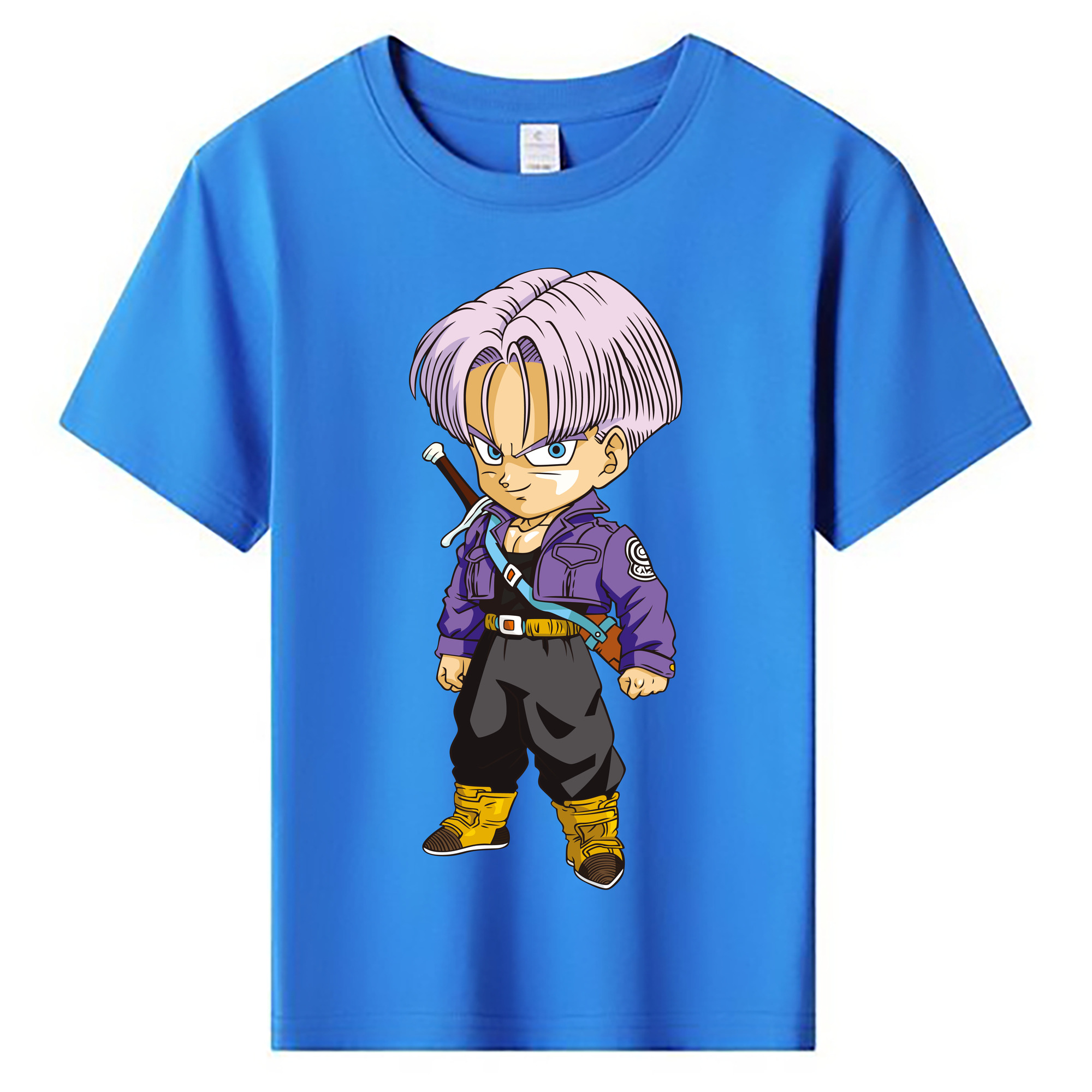 （画像用） ドラゴンボール トランクス（Torankusu）DRAGON BALL Trunks 綿100％キッズTシャツ（フロントプリント）